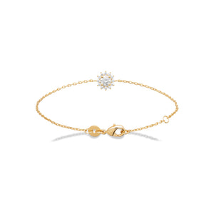 Bracelet doré Bénédicte blanc