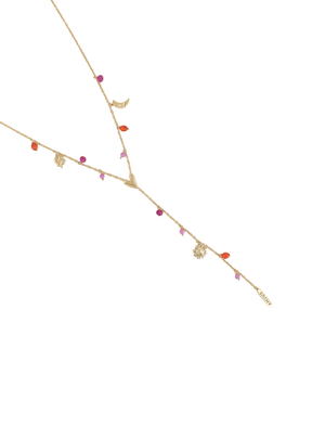 Collier sautoir cravate doré Solal