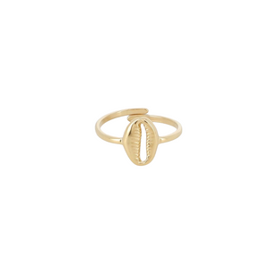 Bague dorée Cauri