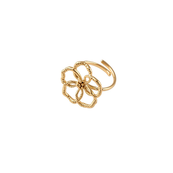 Bague dorée Oria