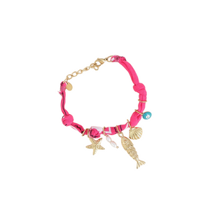 Bracelet doré Yarina rose