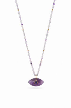 Collier doré Thelma améthyste