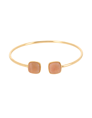 Bracelet jonc doré Patsy pierre du soleil