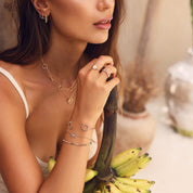 Bracelet jonc doré Adi