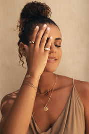 Bague dorée Fanny