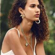 Boucles dorées Rai - Bijou porté