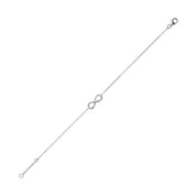 Bracelet argent INFINI - Bijou photographié sur fond blanc