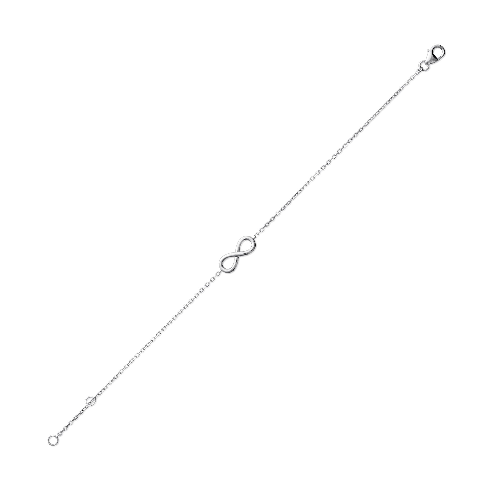 Bracelet argent INFINI - Bijou photographié sur fond blanc