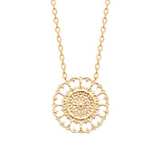 Collier doré CYRILLE - Bijou photographié sur fond blanc