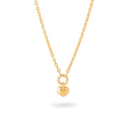 Collier personnalisable initiales et charms doré Kelly - Bijou photographié sur fond blanc