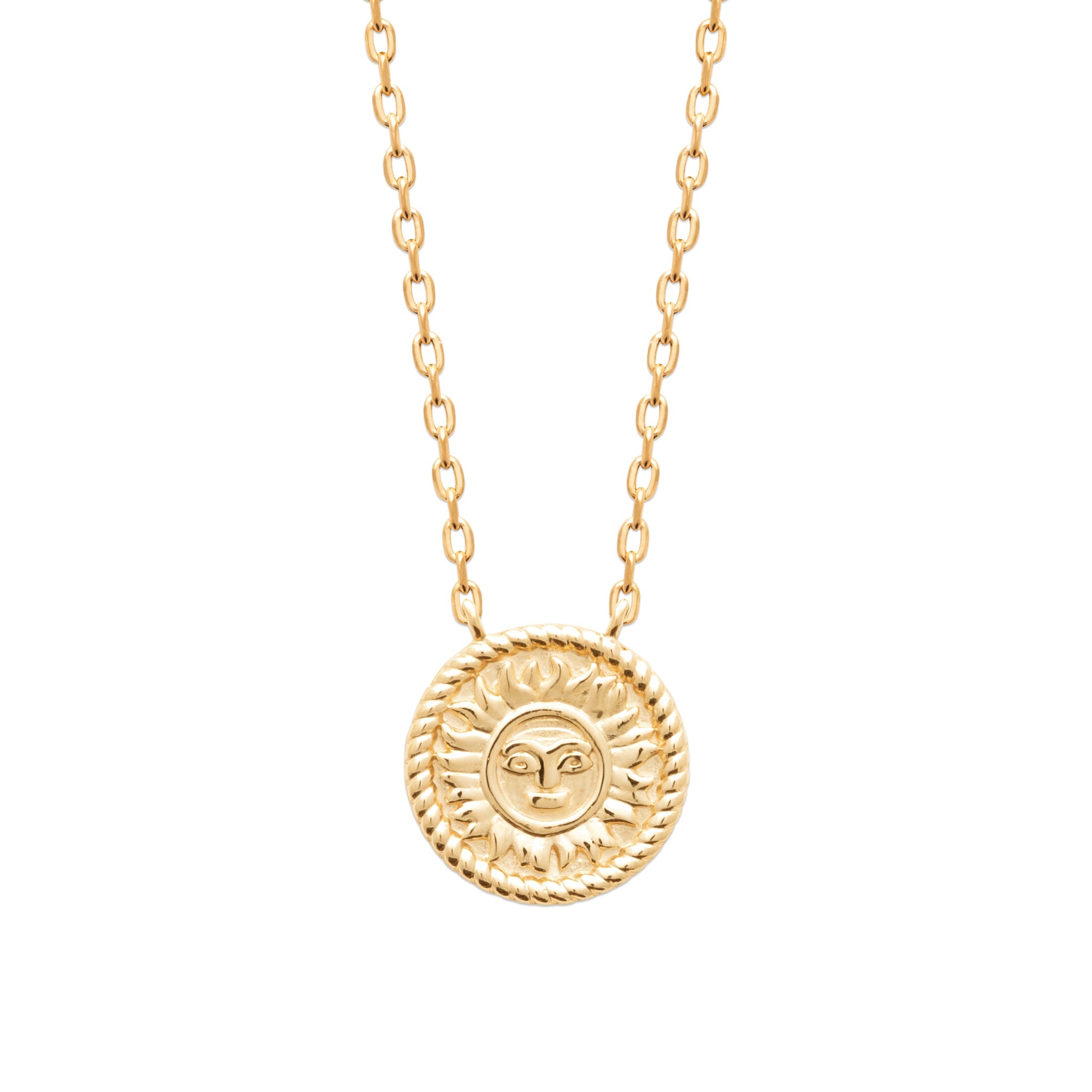 Collier doré TALEI - Bijou photographié sur fond blanc