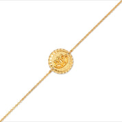 Bracelet doré Mantra lotus