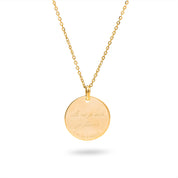 Collier doré Mantra lotus