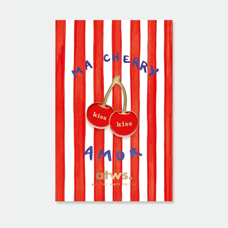 Pin's doré cerises - Accessoire