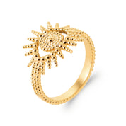 Bague dorée Ilaria œil - Bijou photographié sur fond blanc