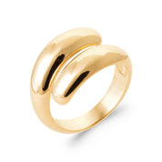 Bague dorée Mima - Bijou photographié sur fond blanc