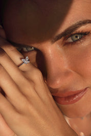 Bague en argent Lara papillon zircons - Bijou porté