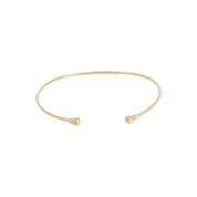 bracelet de bras doré Solène - Bijou photographié sur fond blanc