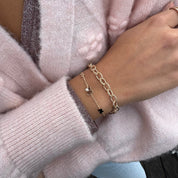 Bracelet doré mailles Gerry - Bijou porté