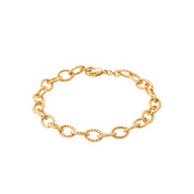 Bracelet doré mailles Gerry - Bijou photographié sur fond blanc