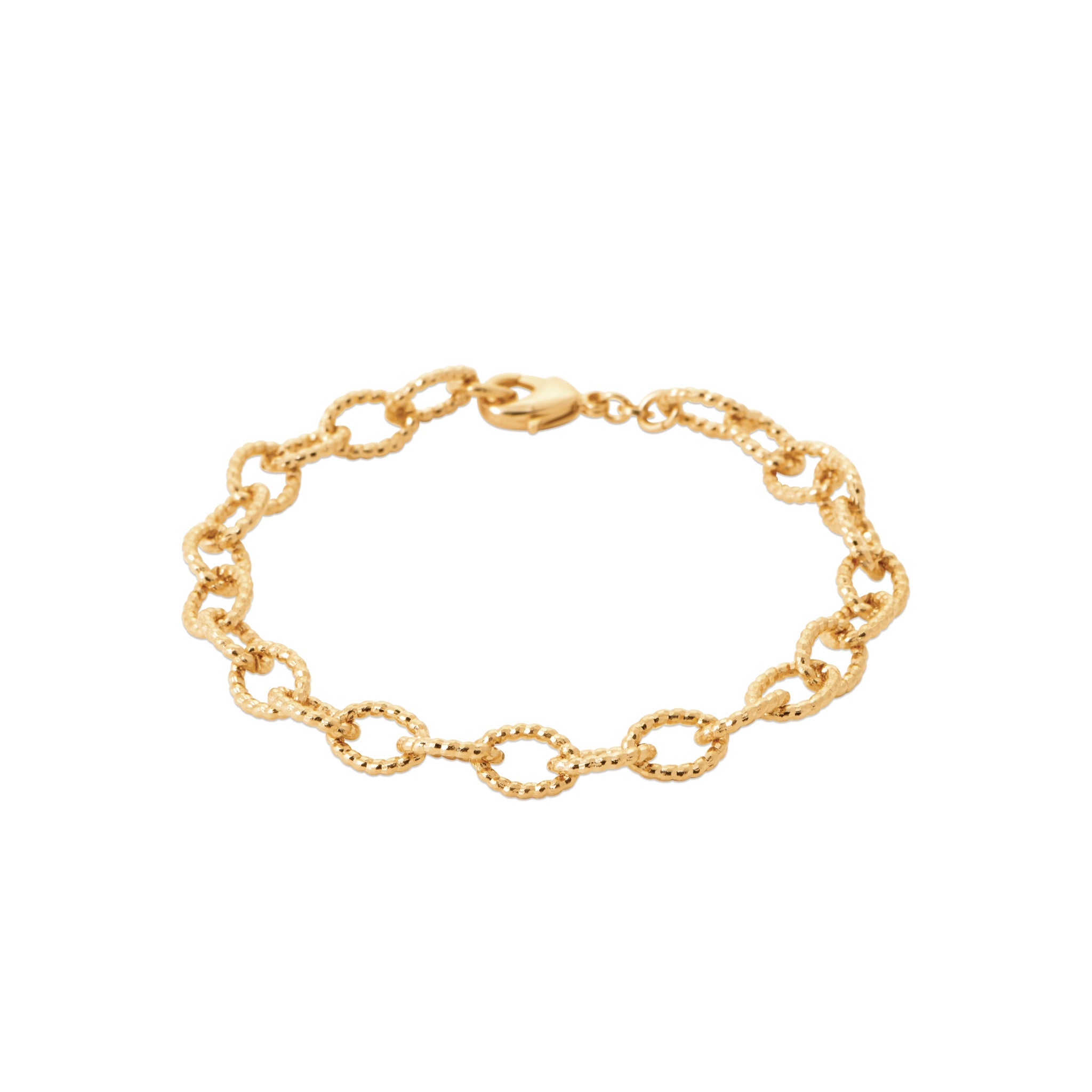Bracelet doré mailles Gerry - Bijou photographié sur fond blanc