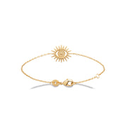 Bracelet doré Ilaria œil - Bijou photographié sur fond blanc