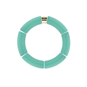 Bracelet doré Riviera Turquesa 2 turquoise - Bijou photographié sur fond blanc