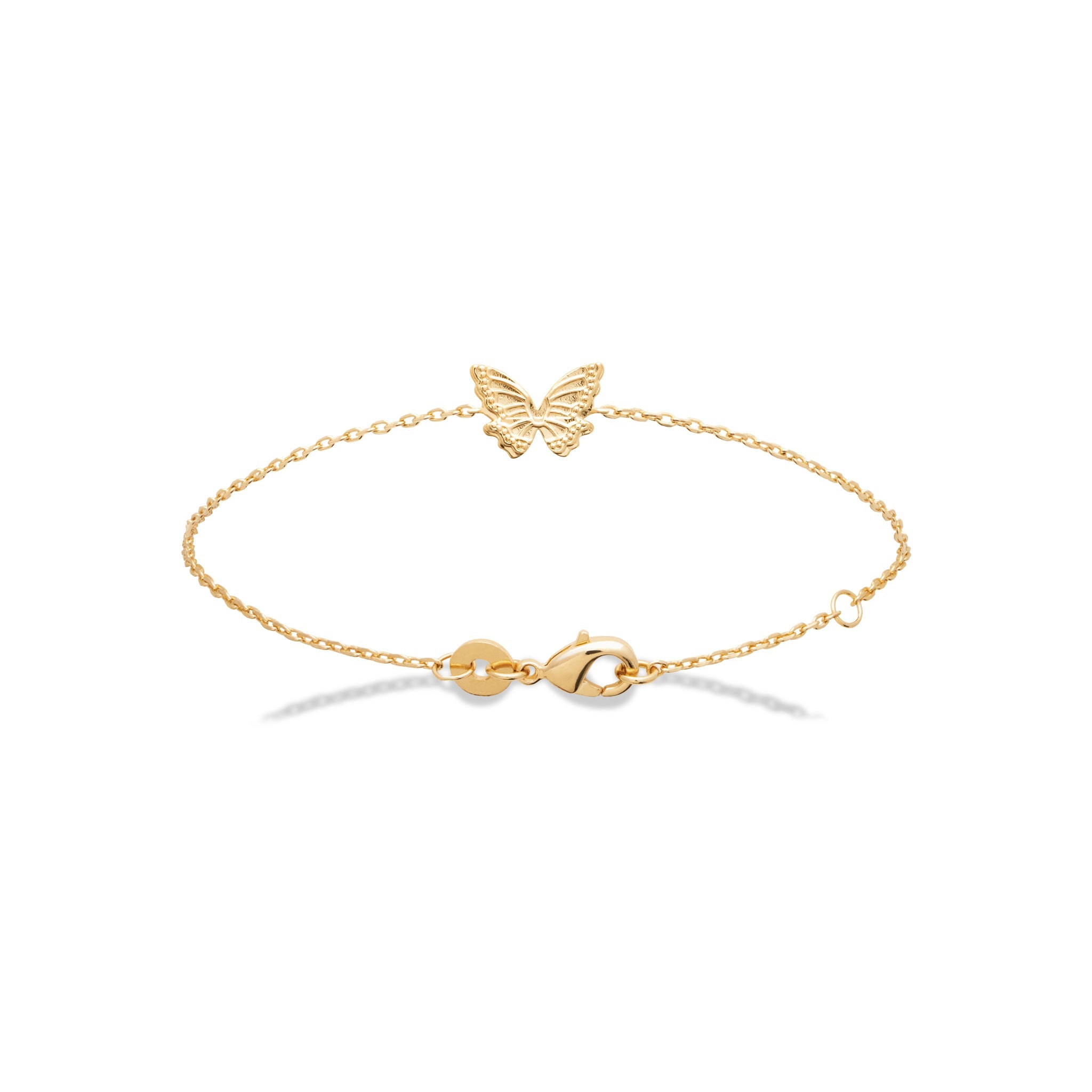 Bracelet doré Sammy papillon - Bijou photographié sur fond blanc