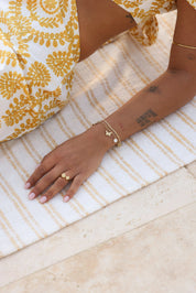Bracelet double doré Coral - Bijou porté