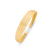 Bracelet jonc doré Ysabeau - Bijou photographié sur fond blanc