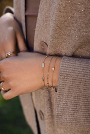 Bracelet doré LAORA - Bijou porté