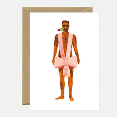 Carte de voeux - Man gift
