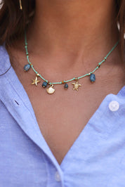Collier doré Alizée - Bijou porté