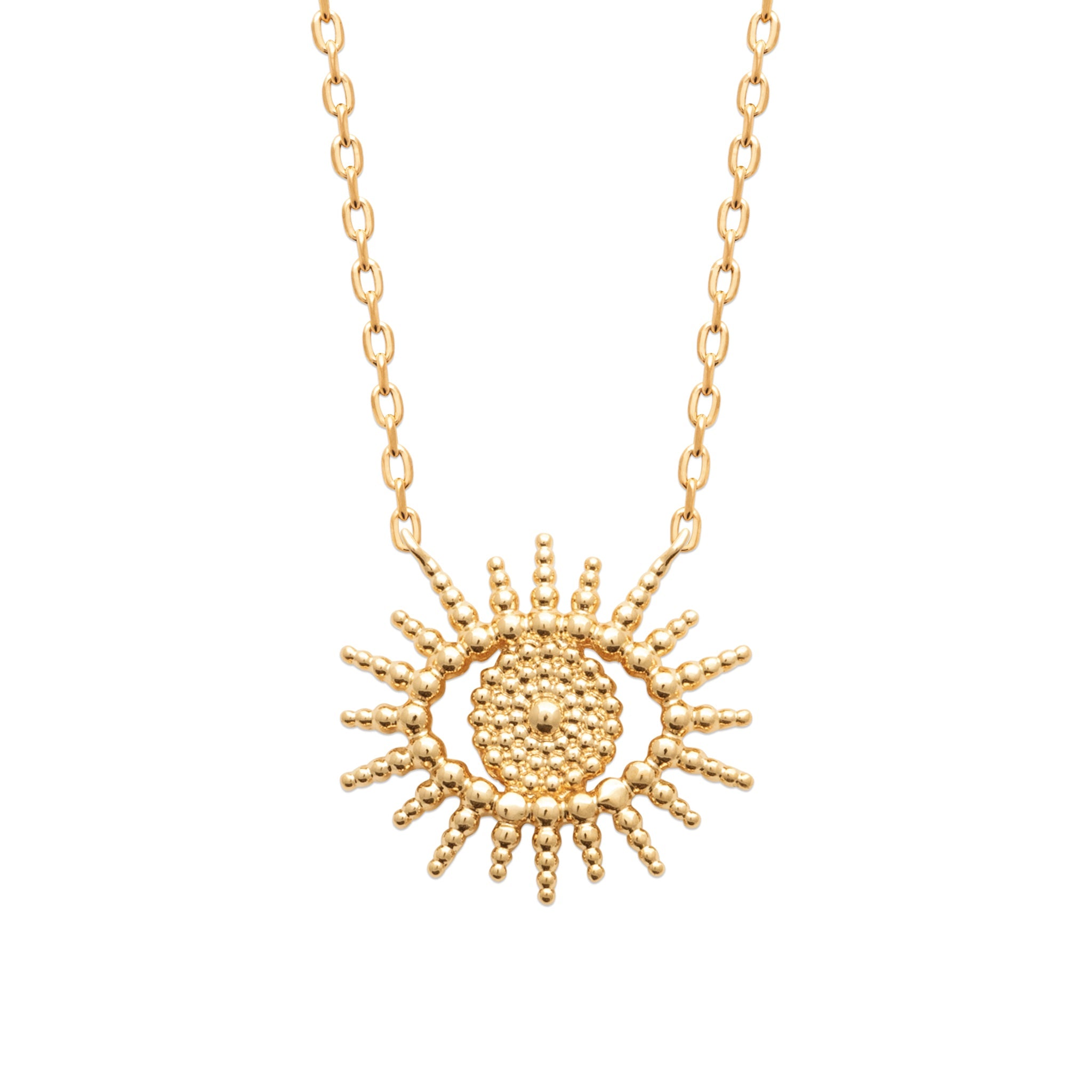 Collier doré Ilaria pendentif œil - Bijou photographié sur fond blanc