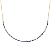 Collier doré Nico sodalite - Bijou photographié sur fond blanc
