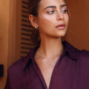 Collier doré Solana soleil - Bijou porté
