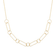 Collier doré Valerian mailles - Bijou photographié sur fond blanc