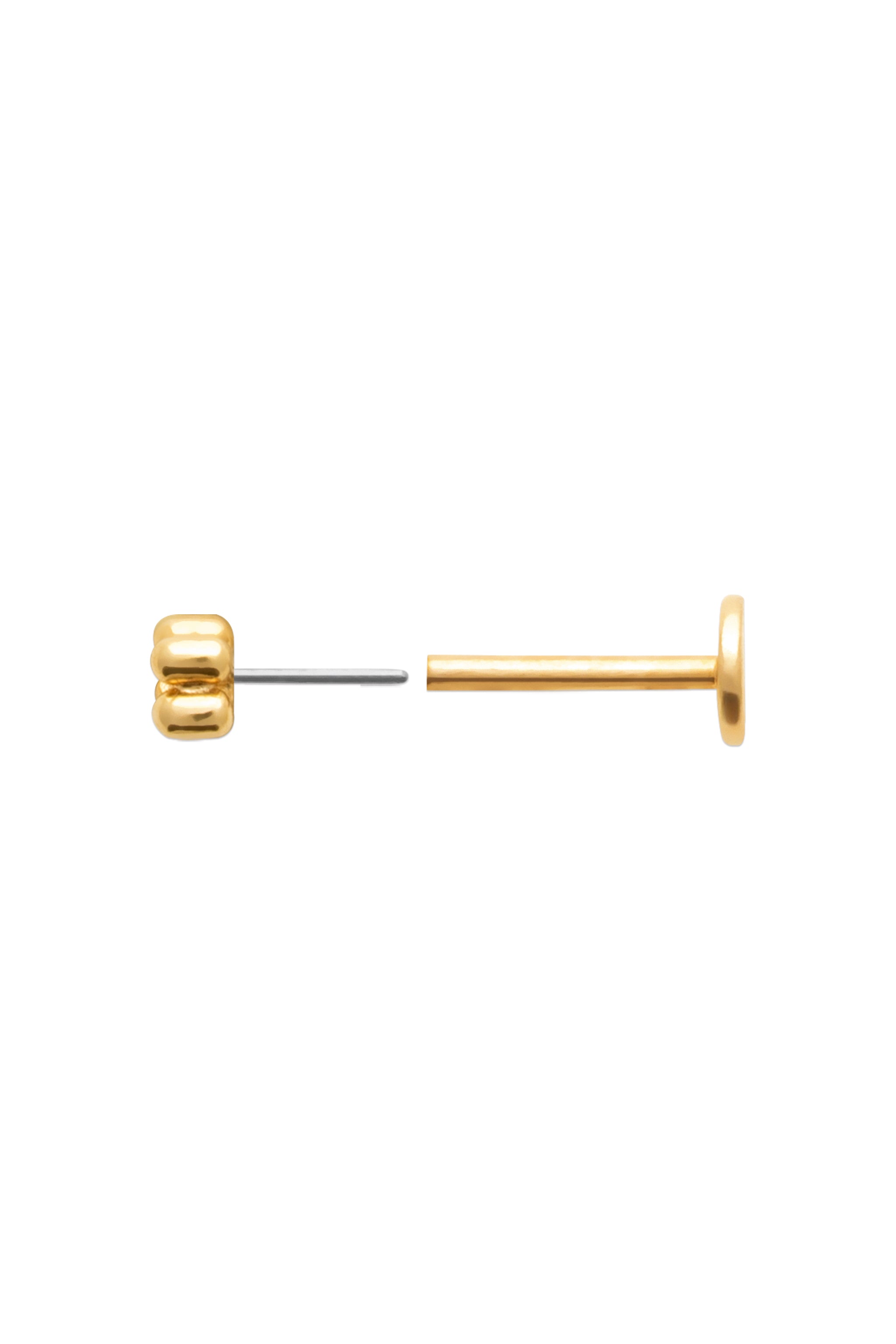 Piercing doré Azalée - Bijou photographié sur fond blanc