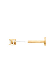Piercing doré Zinnia zircon - Bijou photographié sur fond blanc