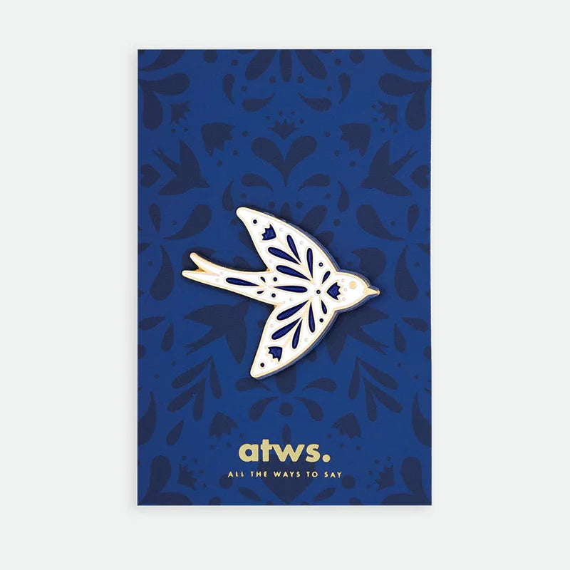 Pin's doré hirondelle - Accessoire