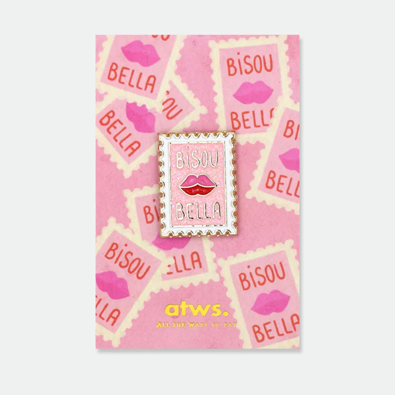 Pin's doré timbre - Accessoire