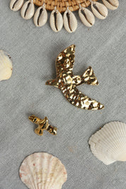 Pin's doré oiseau Xiana - Accessoire